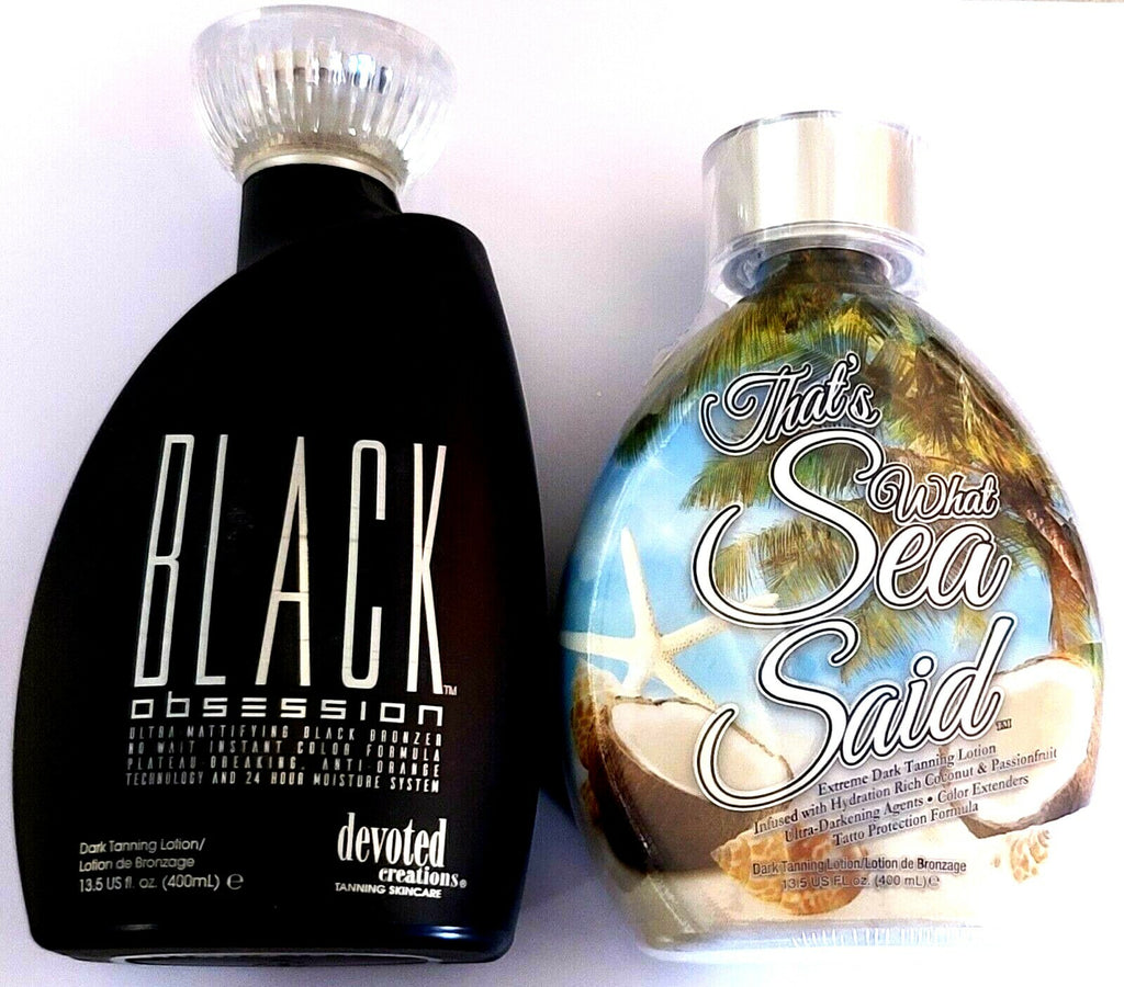 Black Obsession Bronzer & Sea Said Tanning Lotion Set - 13.5oz