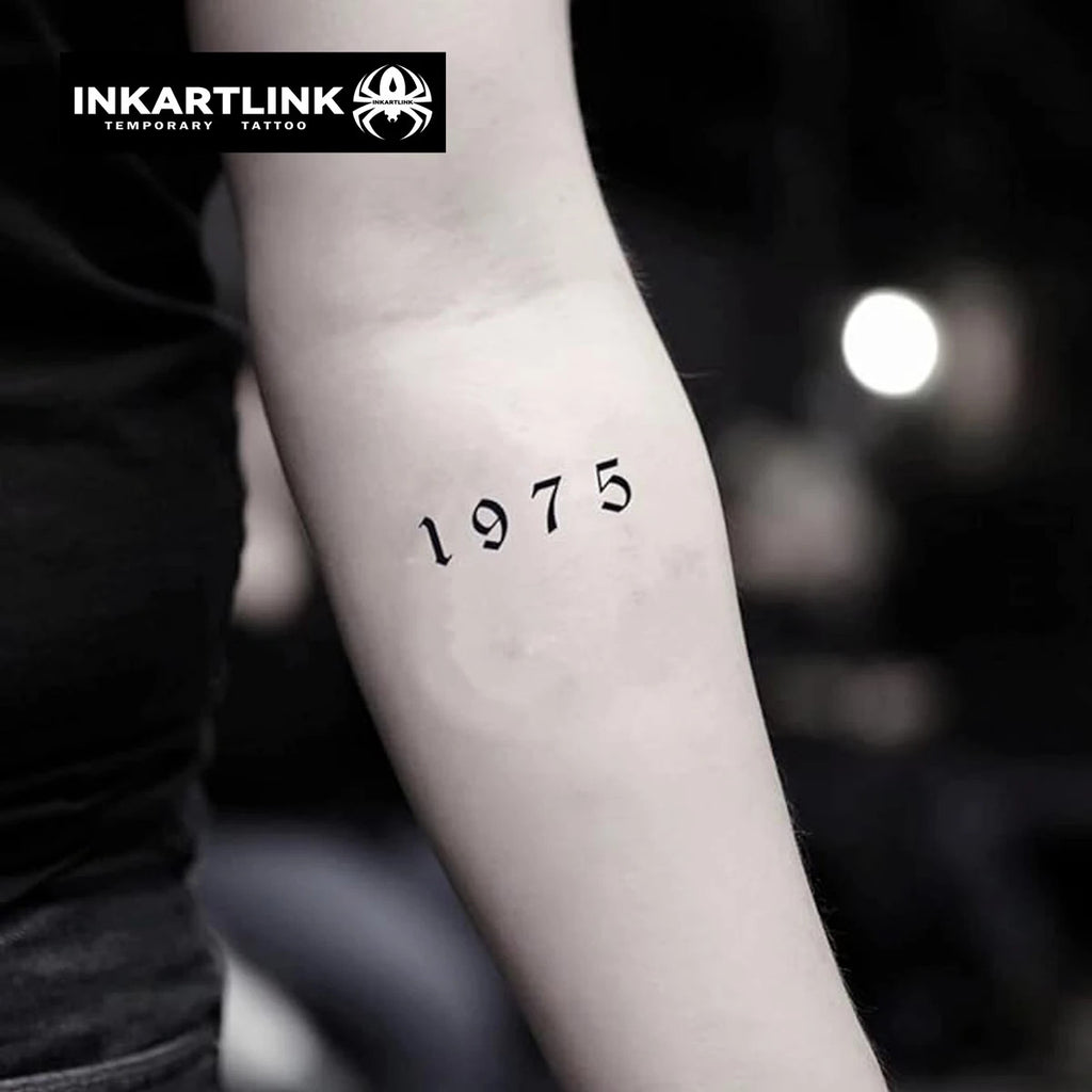 New Technology Waterproof Temporary Tattoo Letters Numbers Semi-Permanent
