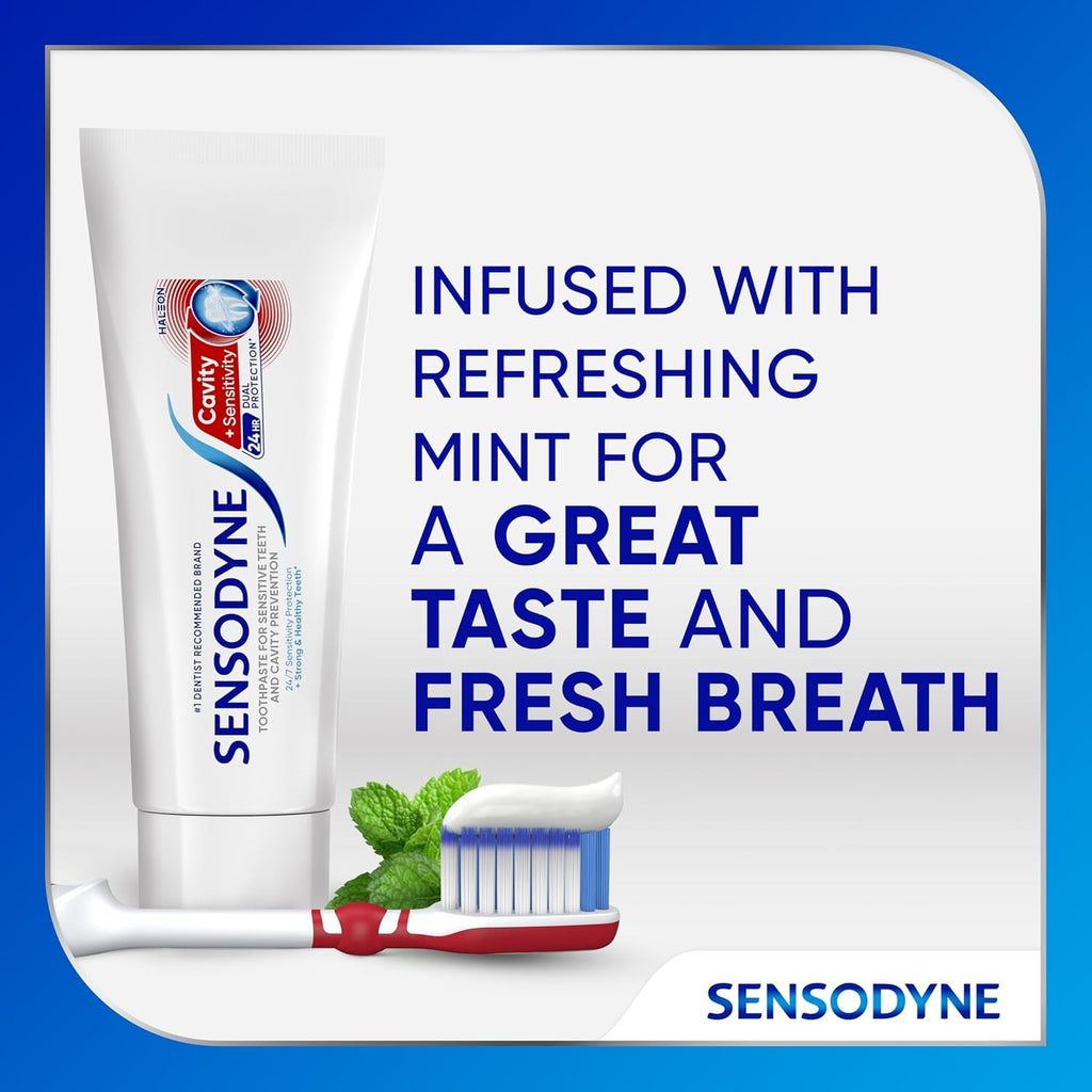 Sensodyne Cavity and Sensitivity Toothpaste 2.7 oz - Dual Protection