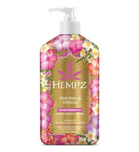 Pink Palm & Hibiscus Moisturizer for Tanning - Hempz 17oz