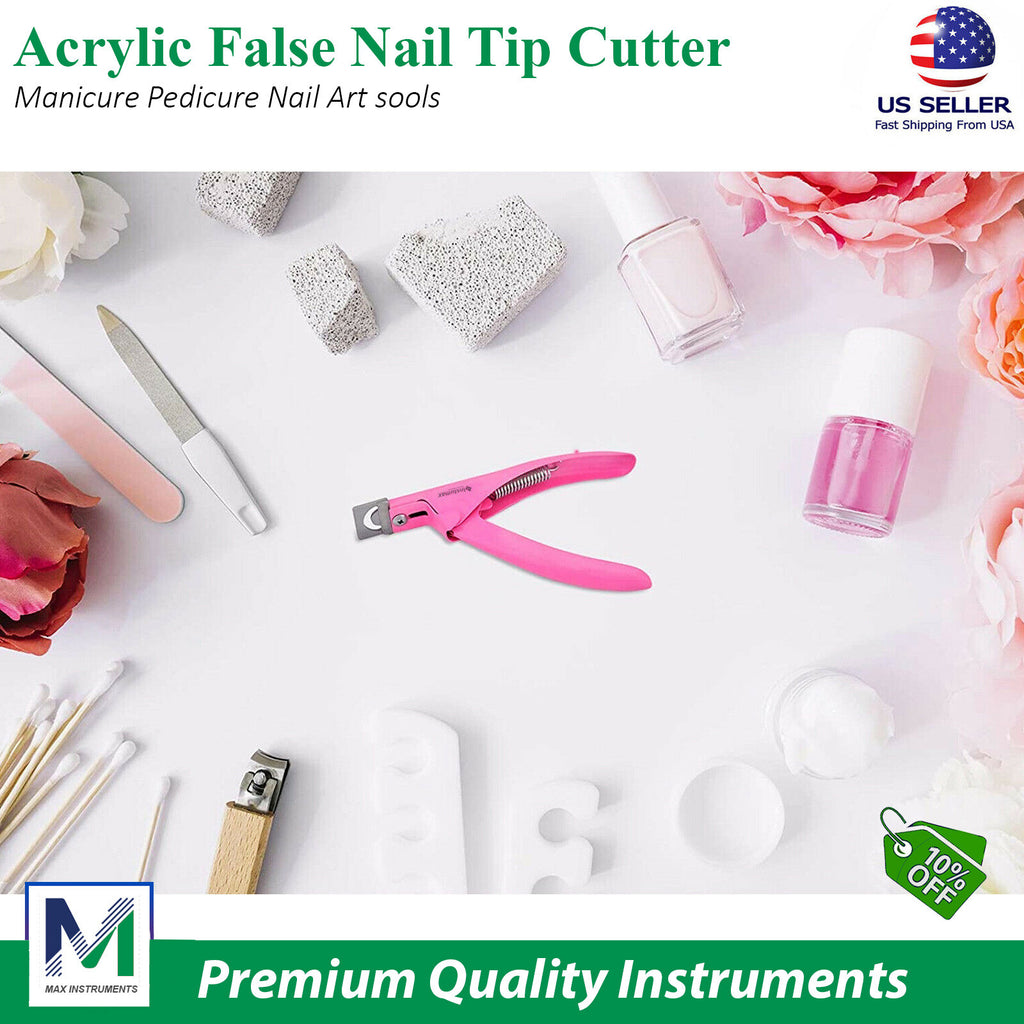 Manicure Nail Tip Cutter Acrylic False Nail Clipper for Nail Art - Multiple Colors