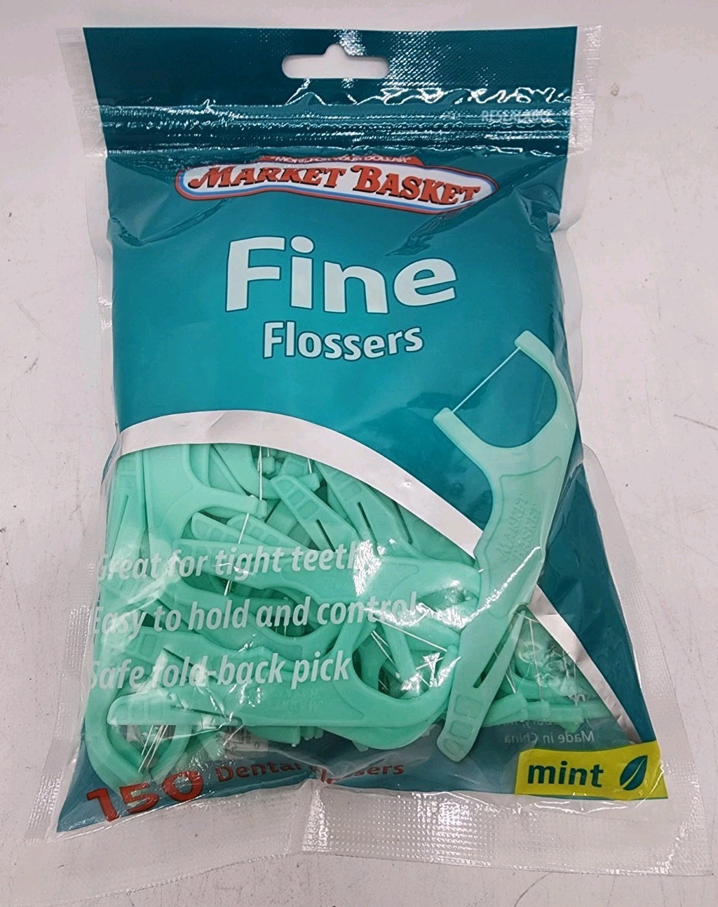 Dental Floss Picks 150 Ct Mint Flossers for Tight Teeth and Plaque Removal