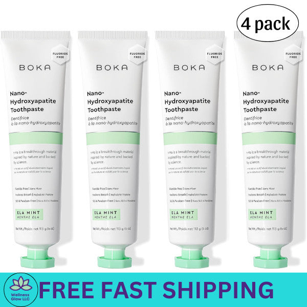 Fluoride-Free Nano Hydroxyapatite Toothpaste 4oz Pack of 4 for Sensitive Teeth