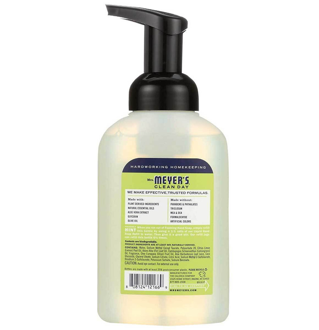 Mrs. Meyer's Lemon Verbena Foaming Hand Soap - 10 Oz Pack of 6