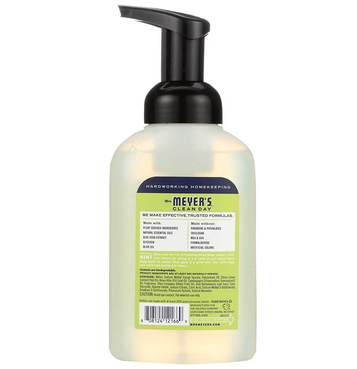 Mrs. Meyer's Lemon Verbena Foaming Hand Soap - 10 Oz Pack of 6