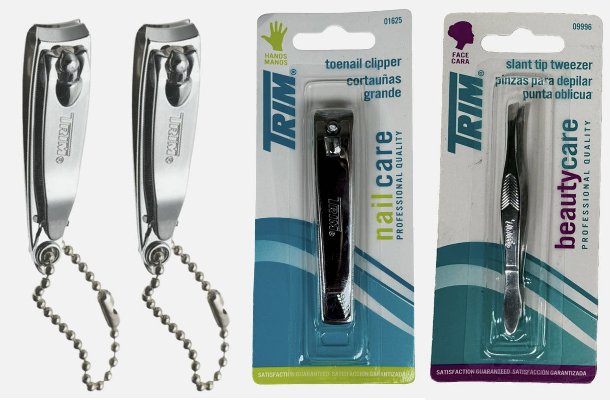 4-Piece Stainless Steel Manicure Pedicure Set with Nail & Toe Clippers
