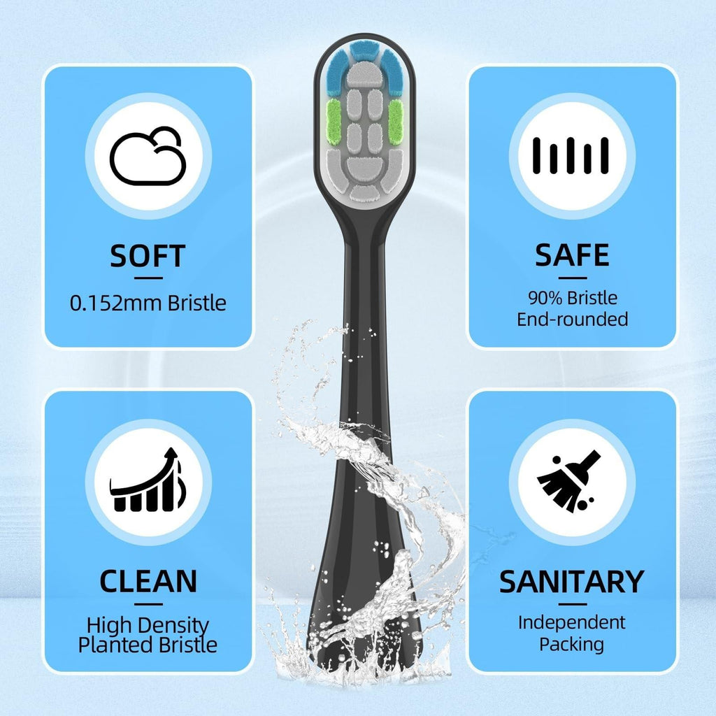 10 Pack Toothbrush Replacement Heads for Oral-B Clic Ultra Soft Bristle Deep Clean