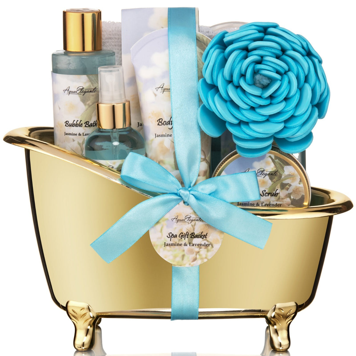 Luxury Spa Gift Basket for Women with Jasmine & Lavender Set – Bath & Body