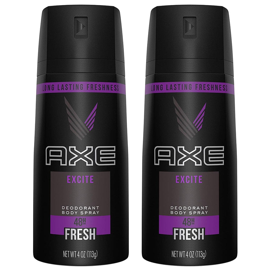 Axe Excite Body Spray Deodorant for Men - 150ml Pack of 2