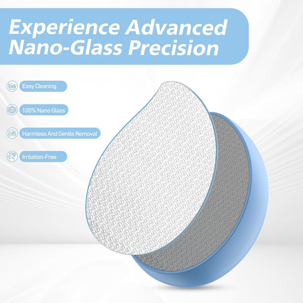 Nano Glass Foot File Callus Remover for Feet - Gentle Exfoliation & Softer Skin