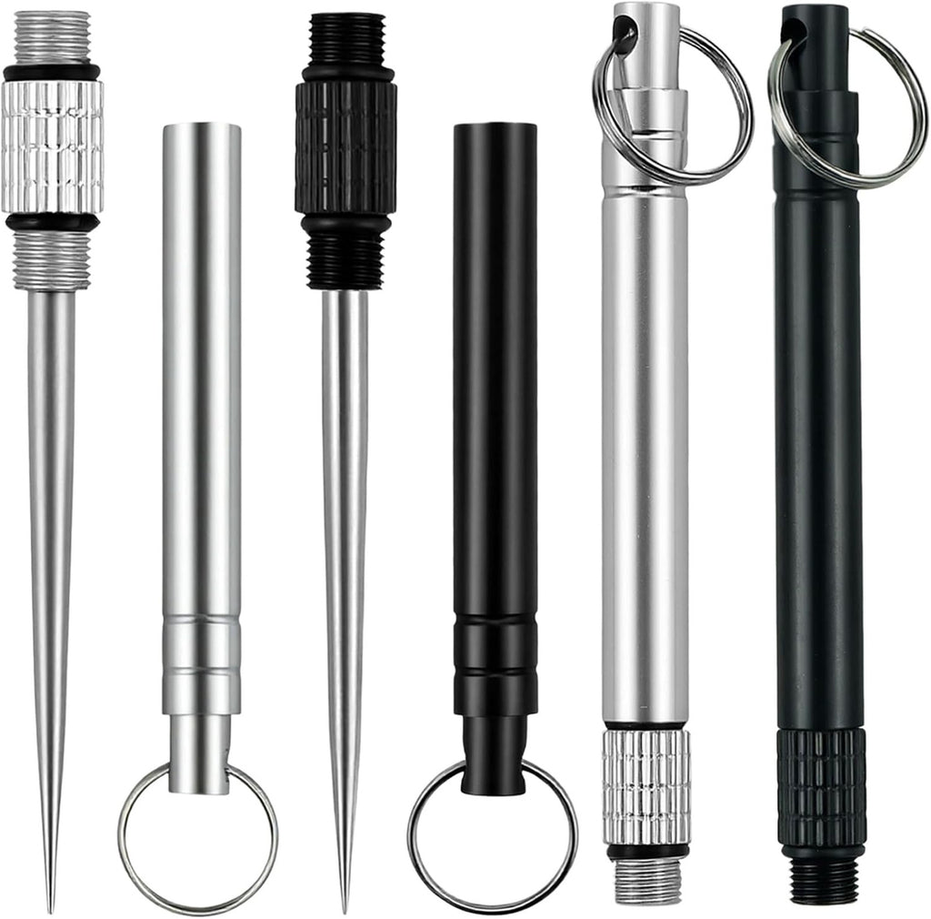 Mini Titanium Reusable Metal Toothpick Set with Stainless Steel Holder - Portable & Hygienic