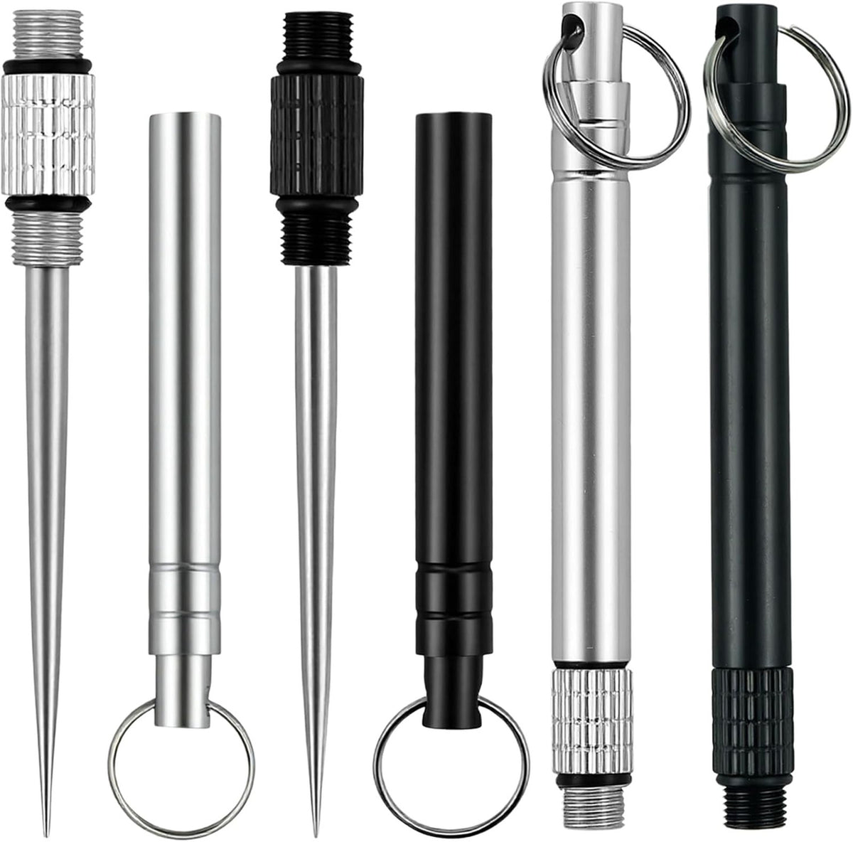 Mini Titanium Reusable Metal Toothpick Set with Stainless Steel Holder - Portable & Hygienic