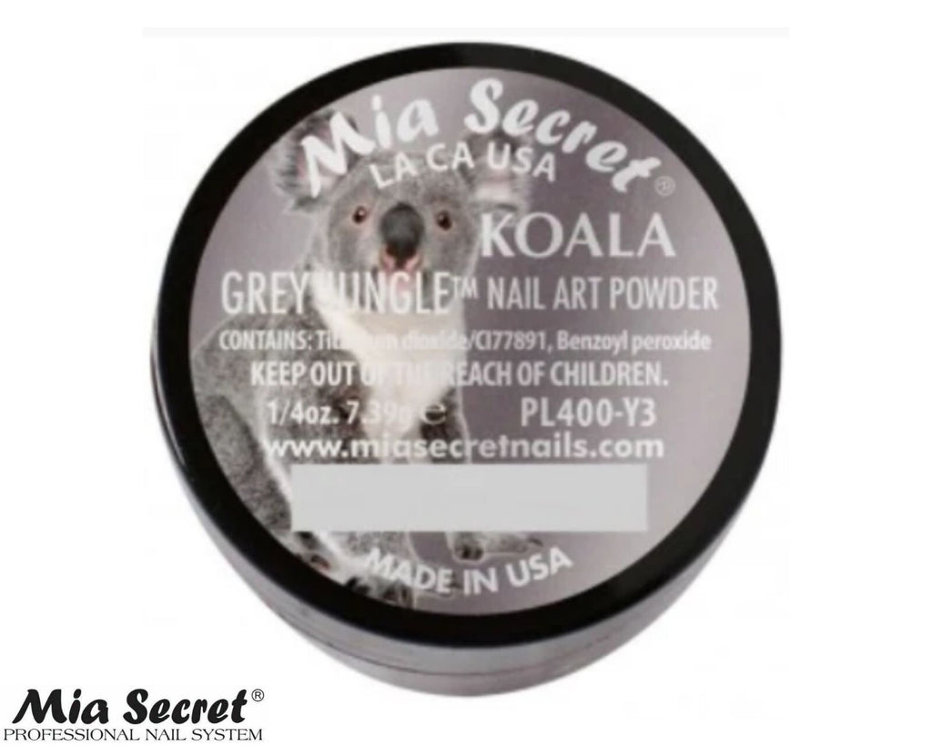 Grey Jungle Collection Nail Art Powder for Acrylic Nails - 1/4oz