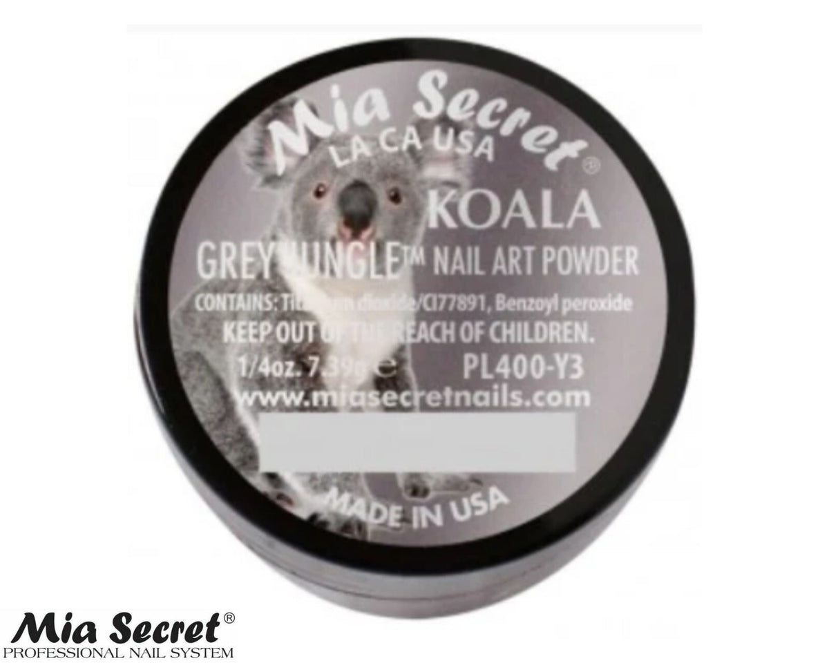 Grey Jungle Collection Nail Art Powder for Acrylic Nails - 1/4oz