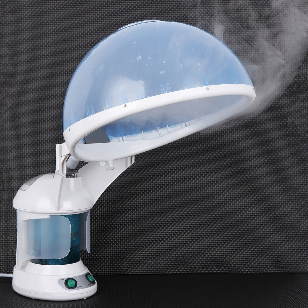 Blue 2-in-1 Hair and Facial Steamer Portable Sauna with Ozone