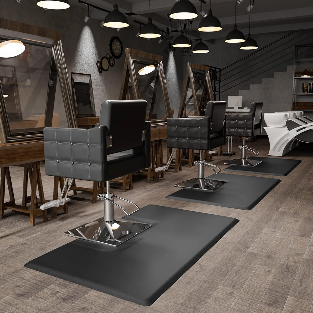 Anti-Fatigue Salon Floor Mat 3x5 Feet with Square Cutout, 3/4 Inch Thick