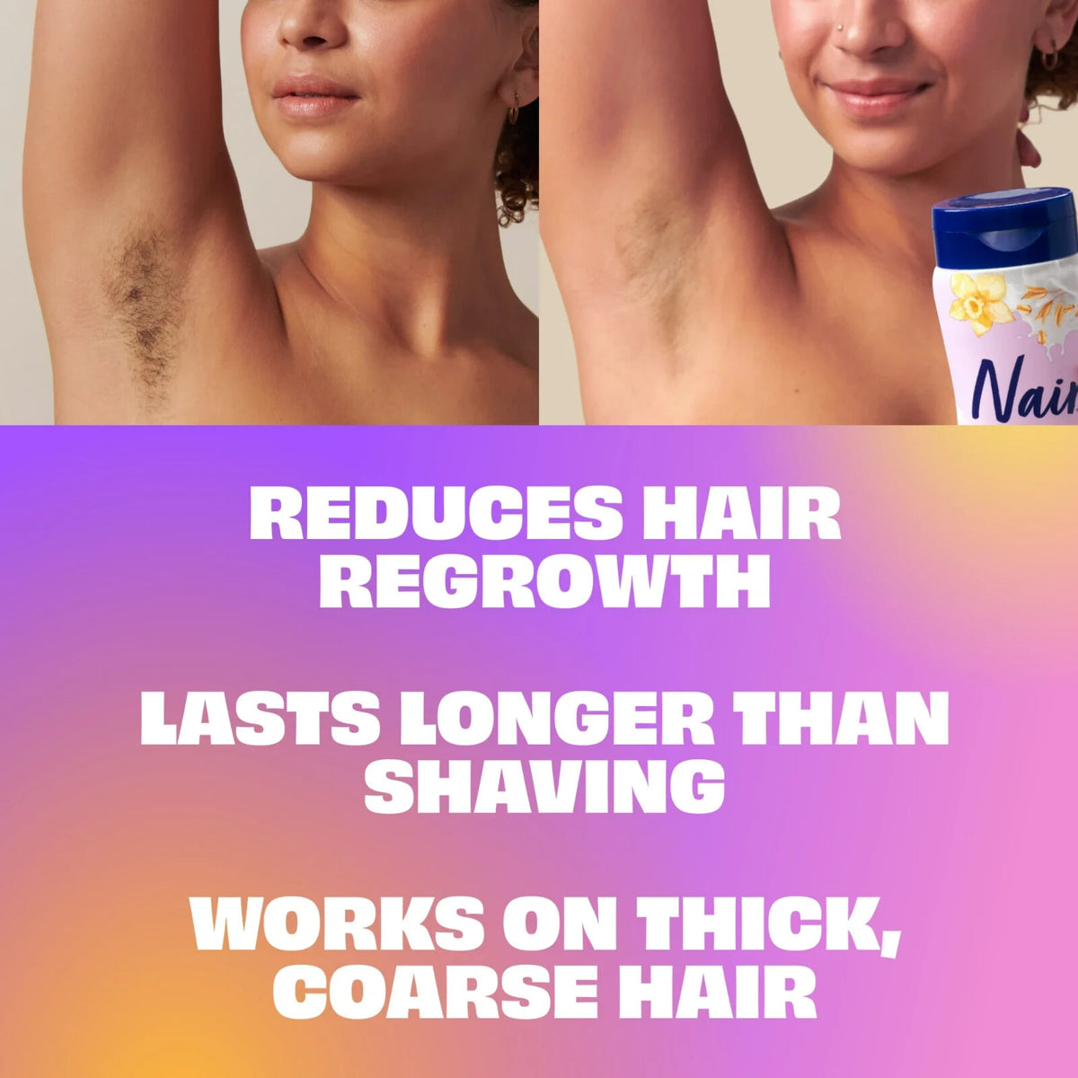 Hair Removal Cream with Oat Milk & Vanilla - 7.9 oz Body Hair Remover for Women