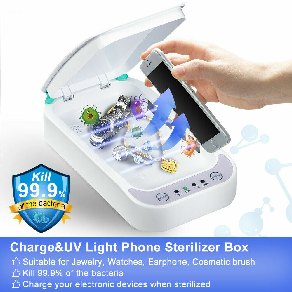 UV Cell Phone Sanitizer Box with Aromatherapy - Disinfection & Cleaning
