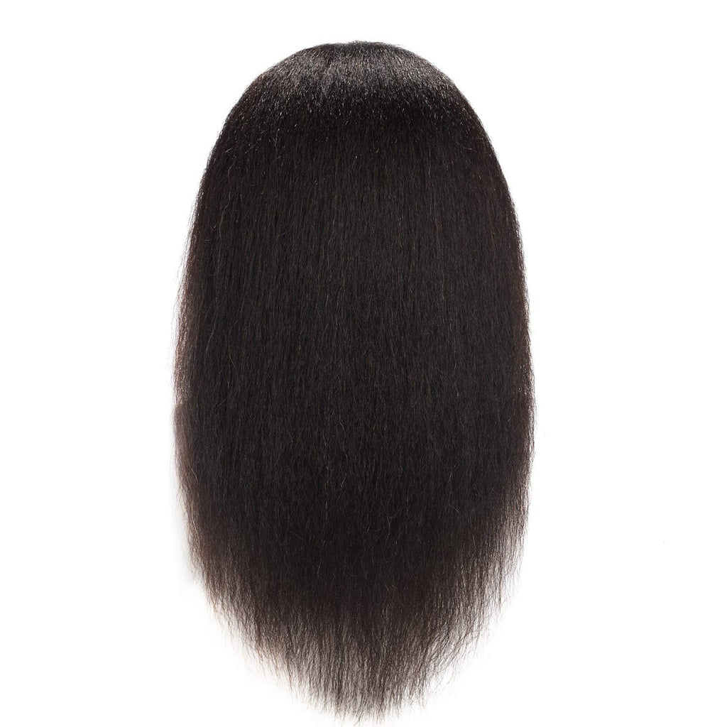 14-Inch Human Hair Mannequin Head for Cosmetology Training & Styling