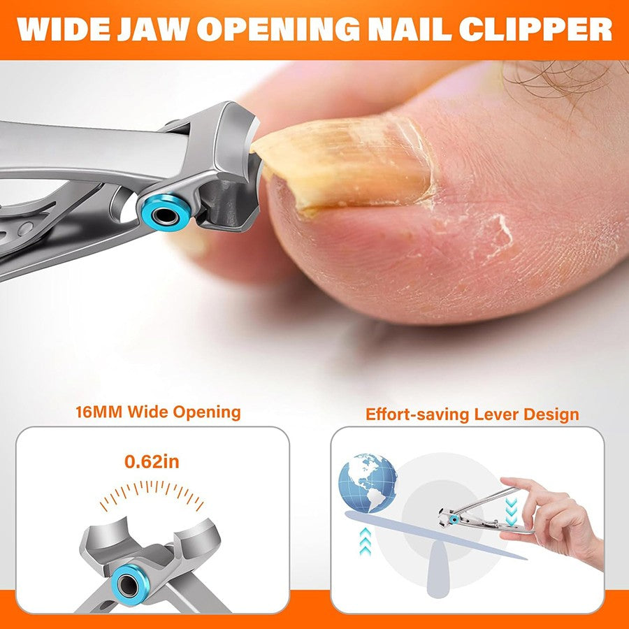 Heavy Duty Toenail Clippers for Thick Nails - Large Nail Cutter for Seniors