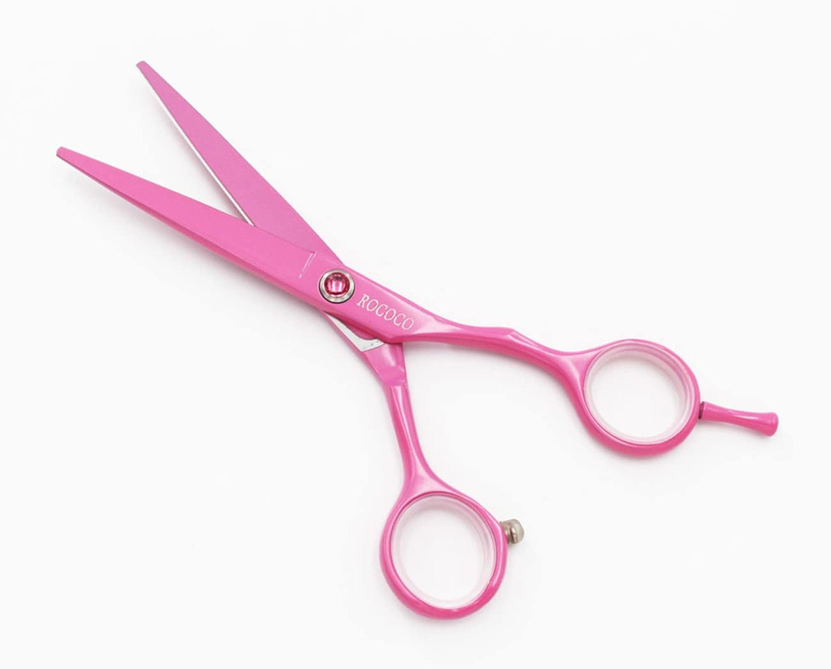 Pink Professional Hair Cutting Scissors & Thinning Shears - 5.5 Inch Set