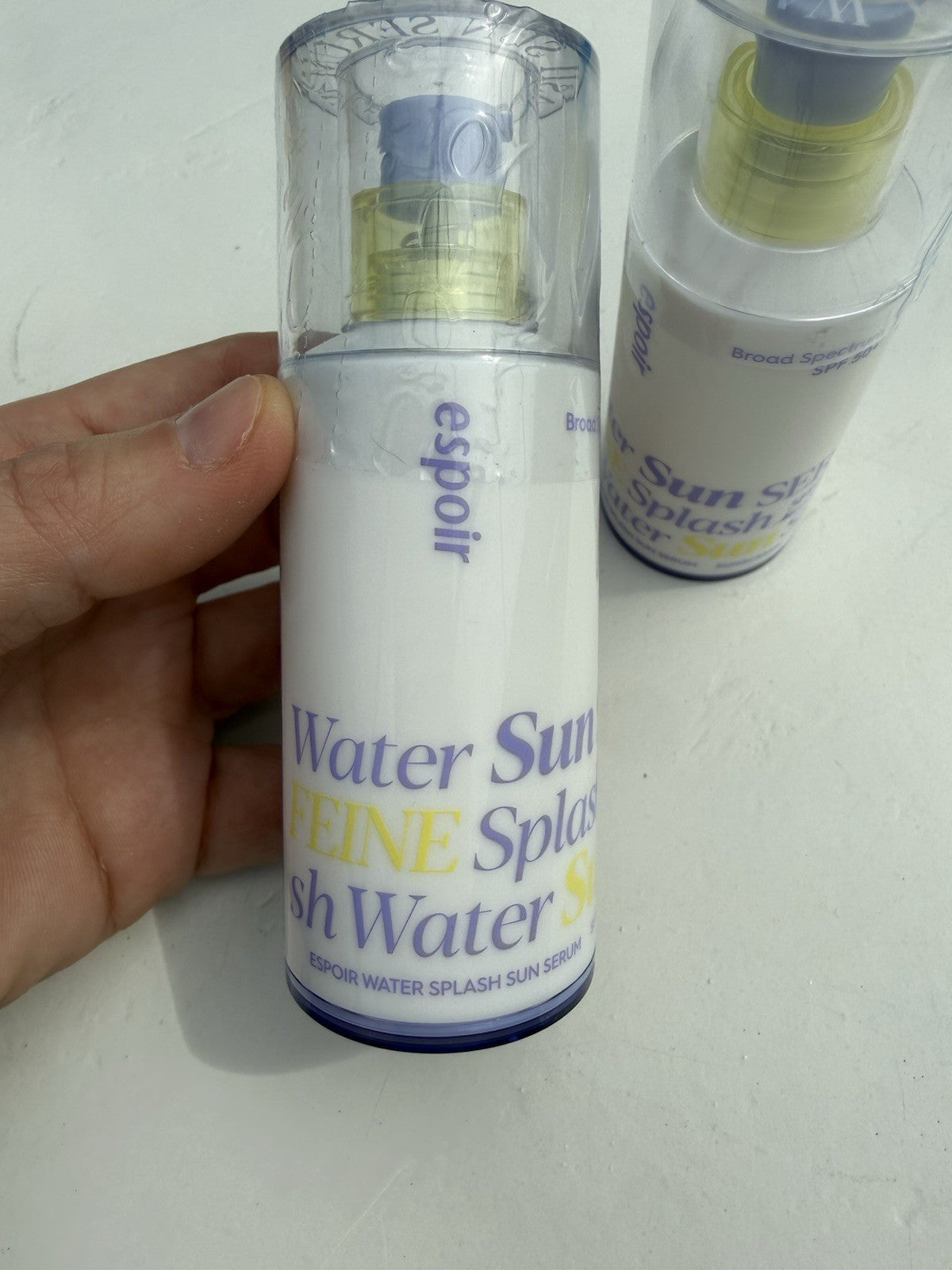 Espoir Water Splash Sun Serum SPF 50 Sunscreen 1.69 fl oz 2-Pack - No Box