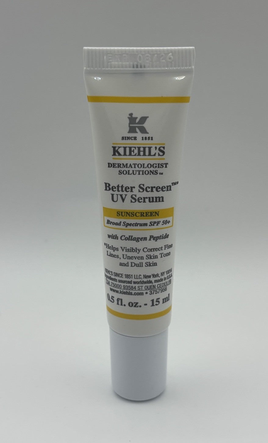 Kiehl's Sunscreen Serum SPF 50+ with Collagen - Travel Size 15ml