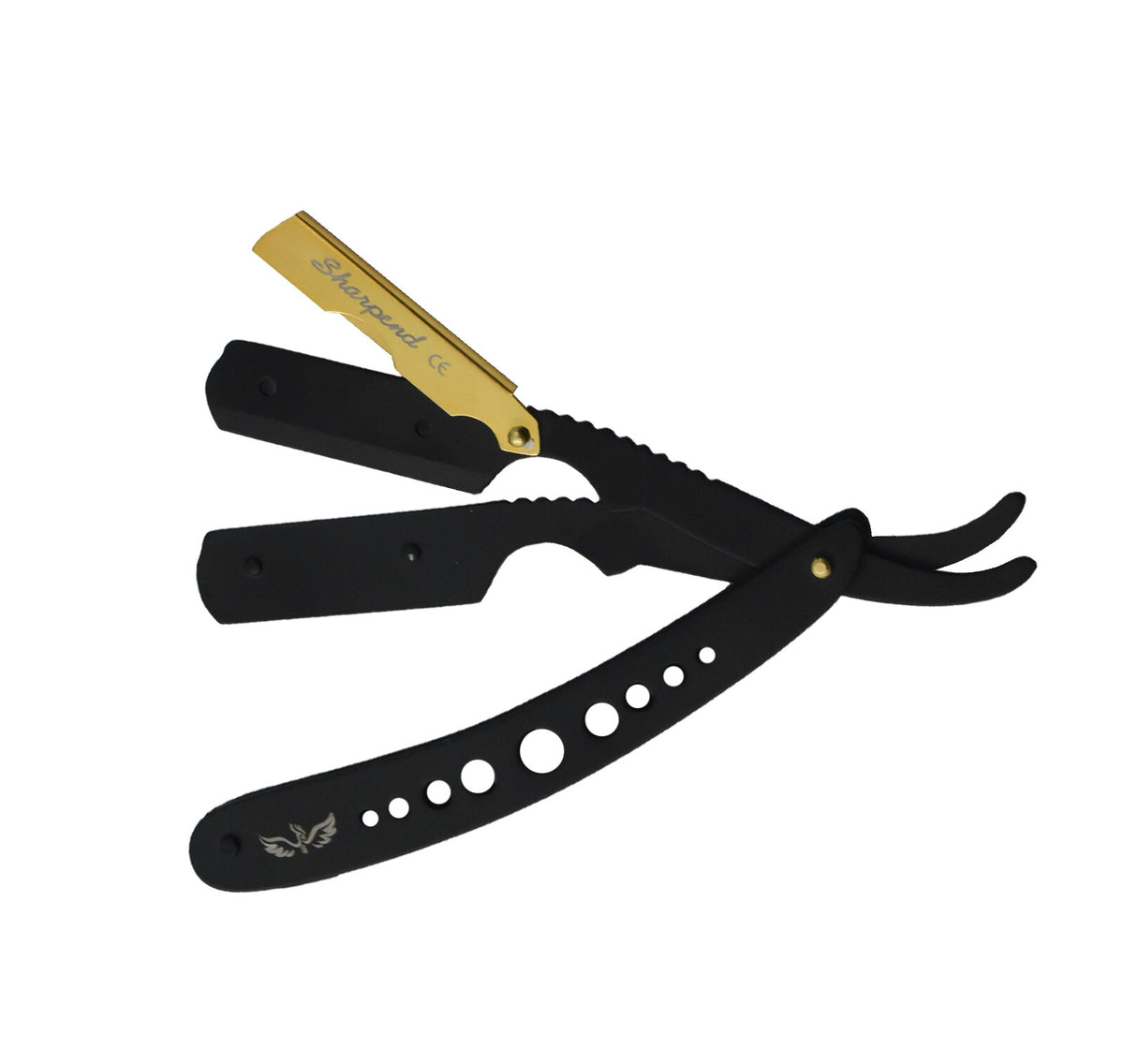 Professional Barber Straight Edge Razor with 100 Blades - Folding Shaving Knife