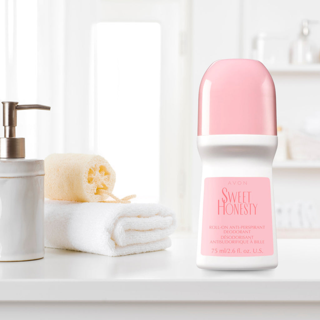 Avon Sweet Honesty Roll-On Deodorant 2.6 Fl Oz - Long-Lasting Feminine Freshness