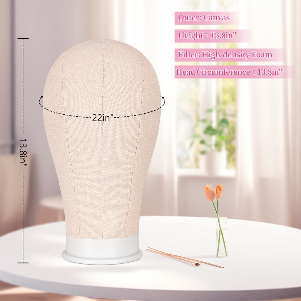 Adjustable 63-Inch Wig Stand Tripod with Mannequin Head for Wig Styling