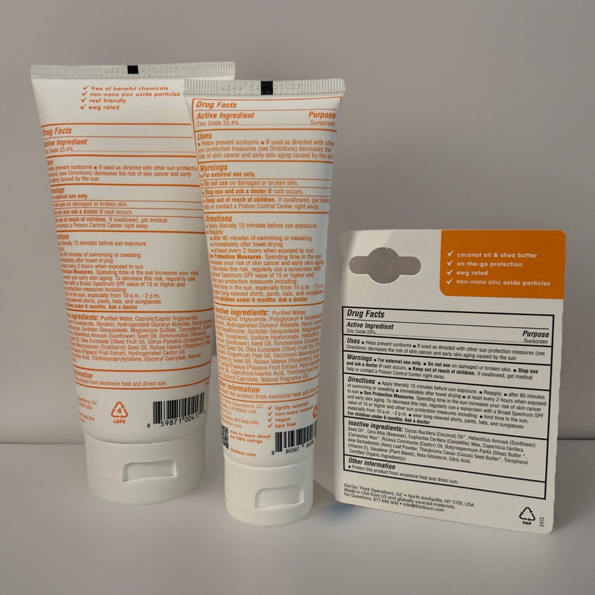 Baby Sunscreen SPF 50 Bundle - Mineral Water-Resistant & Gentle for Skin