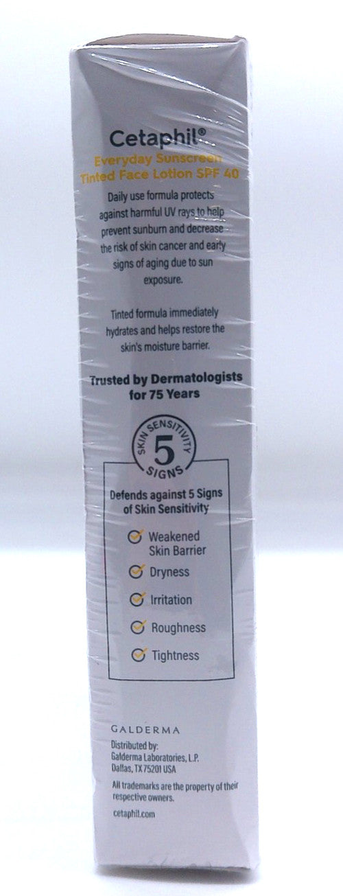 Cetaphil Sun Tinted Face Sunscreen SPF 40 - 3 Pack, 1.7 Fl Oz Each