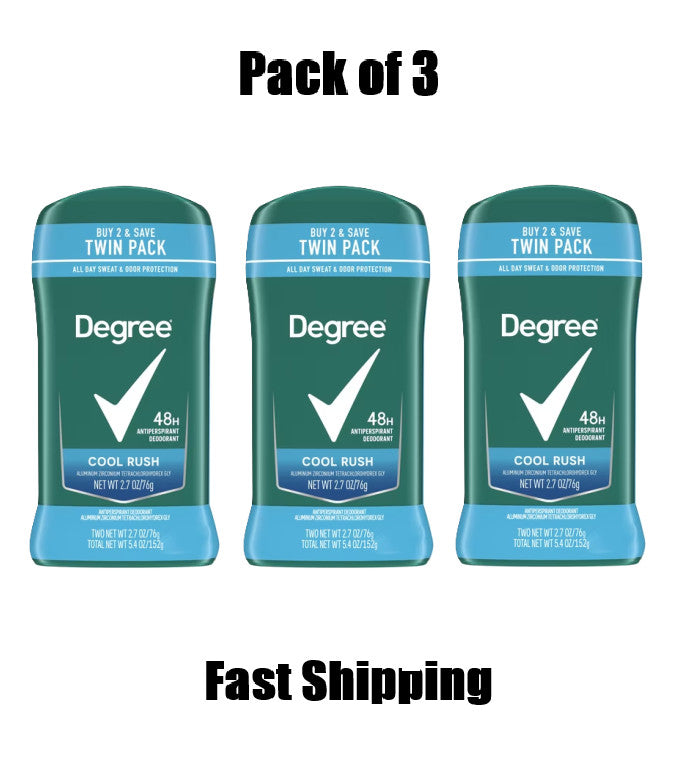 Men's Antiperspirant Deodorant Stick - Cool Rush, 48-Hour Freshness - 2.7 oz