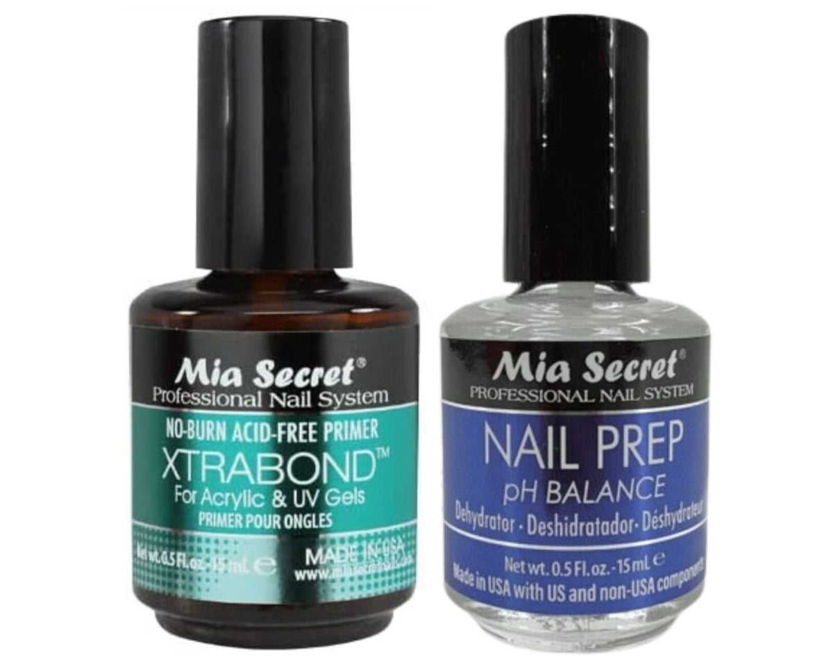 Nail Primer & Prep Combo - Acid-Free No-Burn Adhesion Booster 0.5oz
