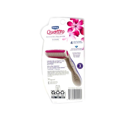 Disposable Women’s Razors with Hypoallergenic Conditioning Strip - 3 Pack