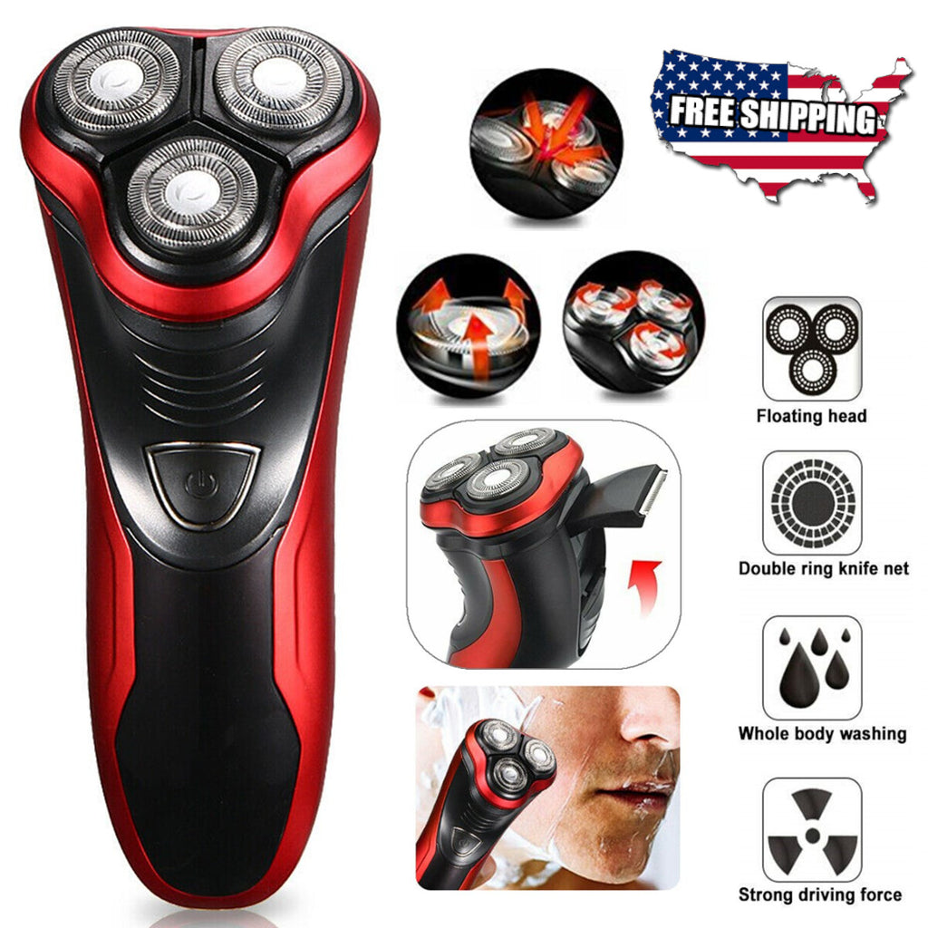 Men's Waterproof Electric Shaver with Pop-Up Trimmer - Cordless Wet Dry Razor