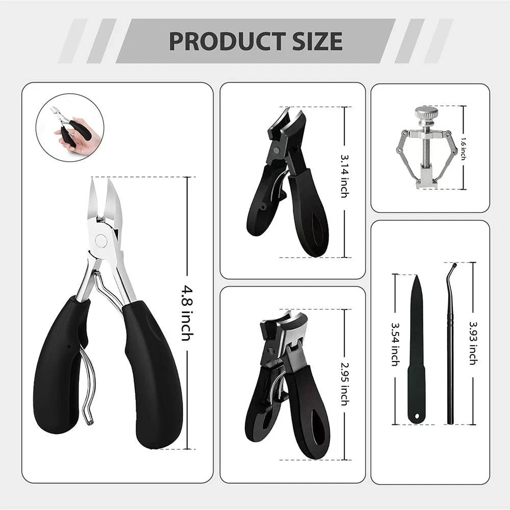 Heavy Duty Toenail Clippers for Thick Nails - Large Nail Cutter for Seniors