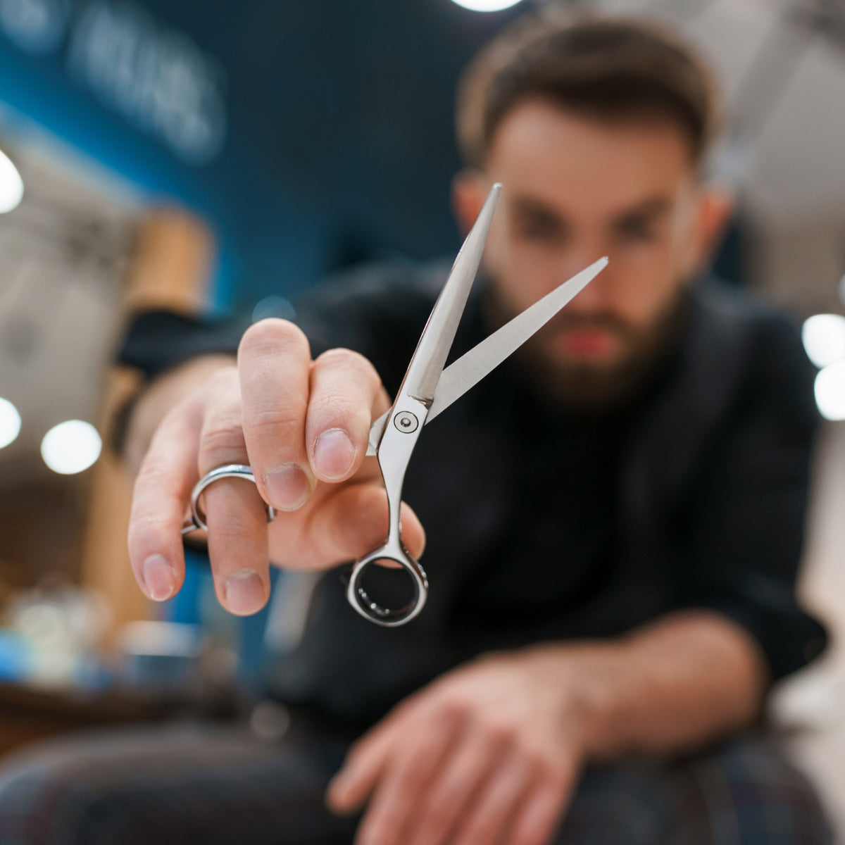 6.5-Inch Professional Hair Cutting Shears - Convex Edge Barber Scissors