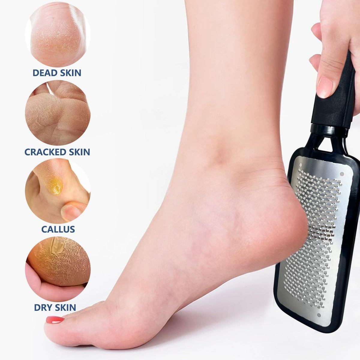 Foot Callus Remover File - Pedicure Rasp & Foot Scrubber Tool