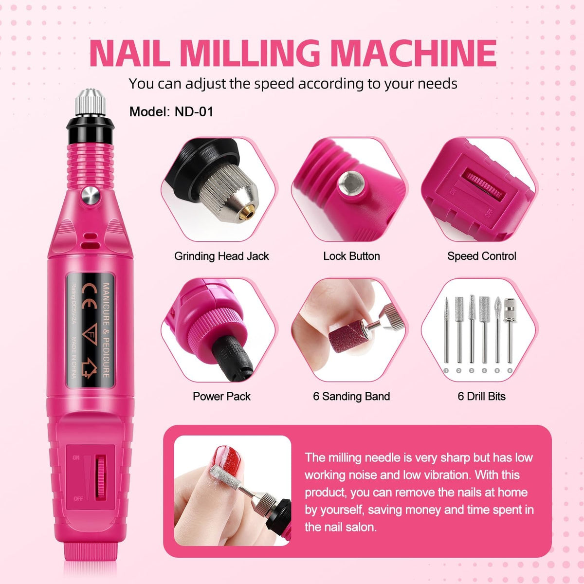 Acrylic Nail Kit for Beginners with Drill and UV Light - Complete Salon-Quality Set