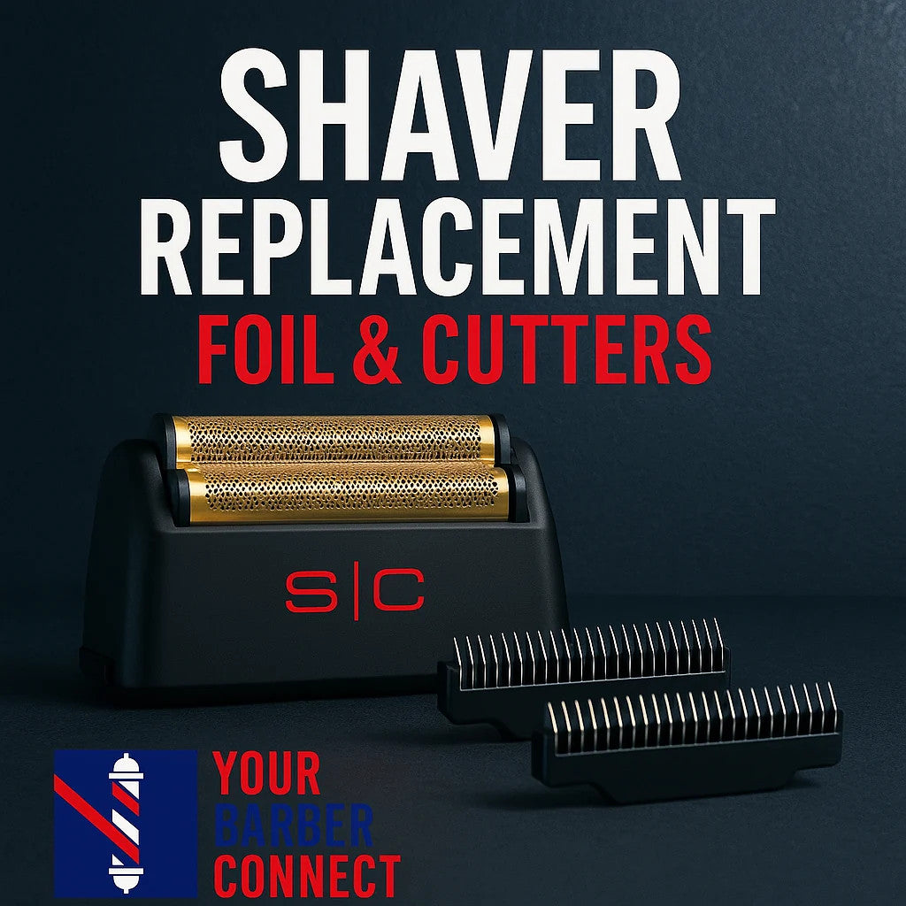 Gold Titanium Foil & Cutter Set for Professional Double Foil Shaver