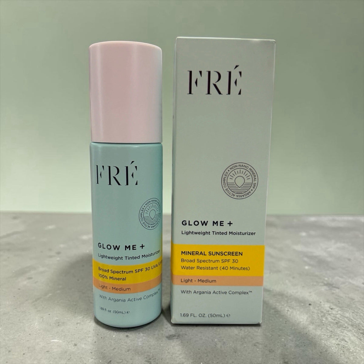 Fre Glow Me Light Medium Tinted Mineral Sunscreen SPF 30 - Hydrating Moisturizer