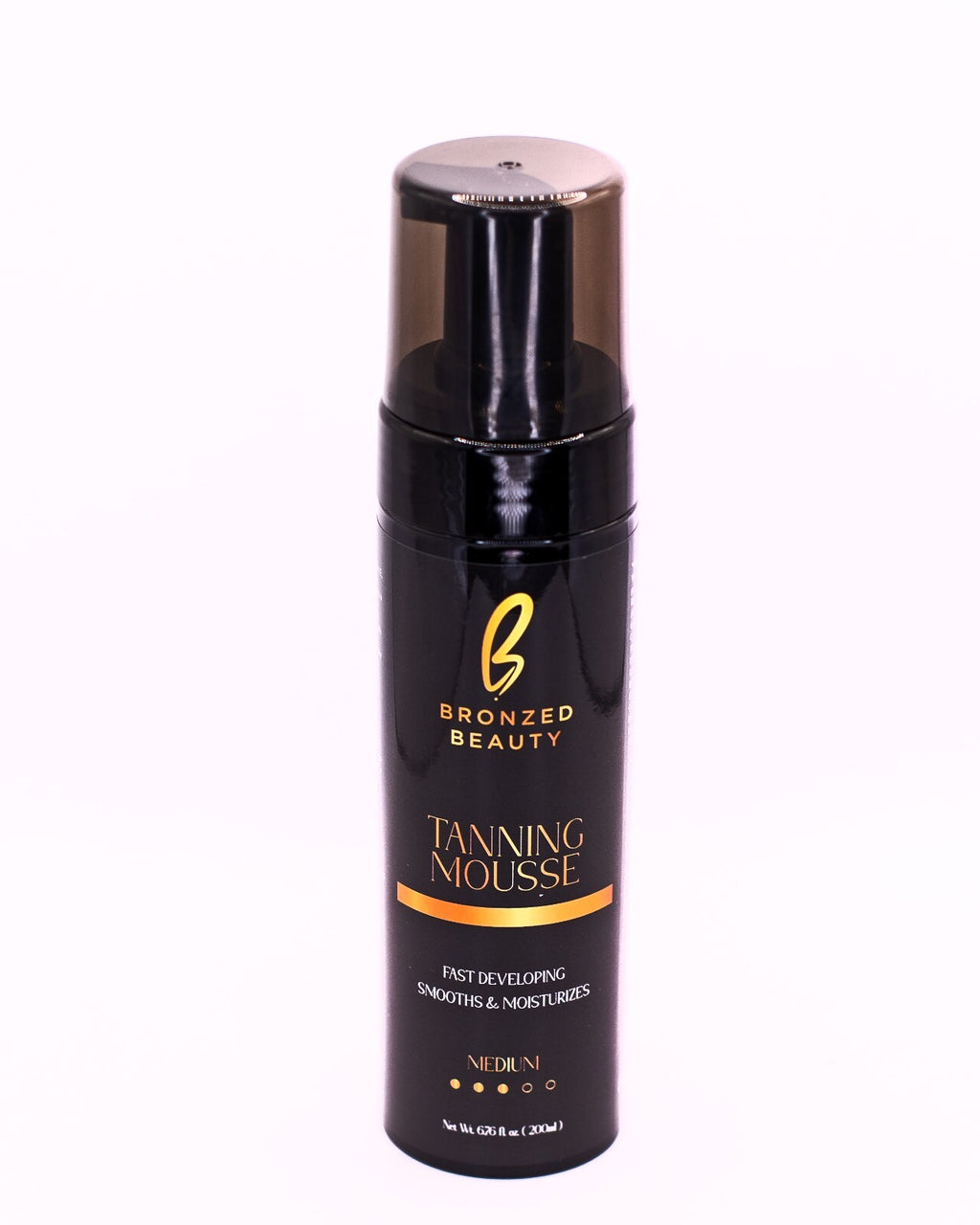 Medium Self Tanning Mousse - Natural Sugar Cane DHA, Sun-Kissed Glow, 6.76Oz