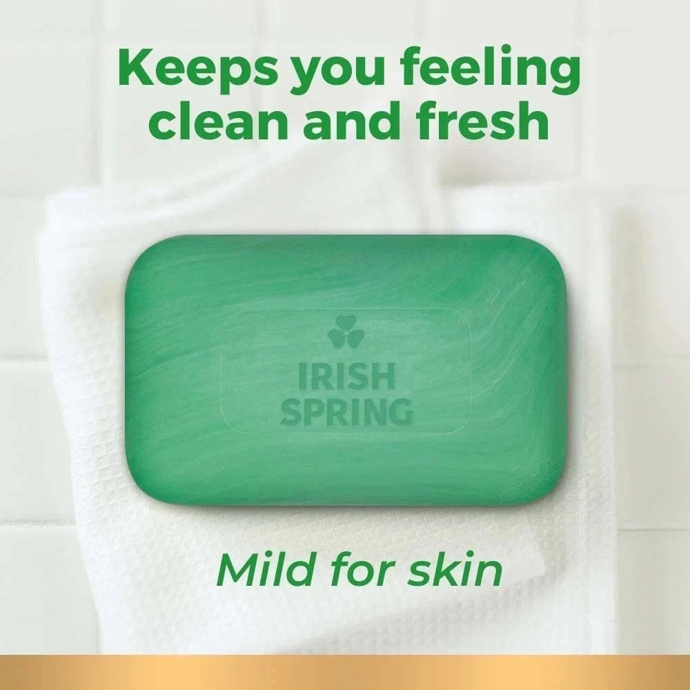 Irish Spring Original Deodorant Bar Soap Pack of 6 - 3 Bars Each