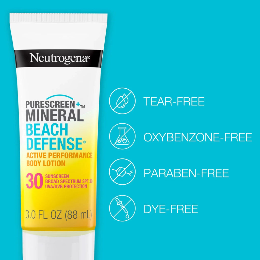 Mineral Sunscreen Lotion SPF 30 Water-Resistant Beach Protection
