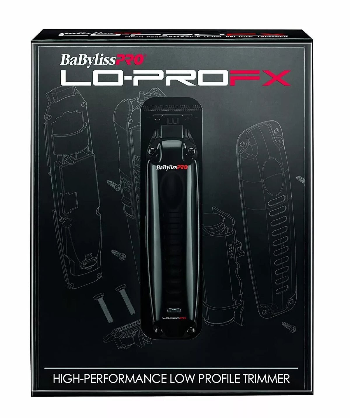 High-Performance Cordless Hair Trimmer FX726 with Low-Profile Blade