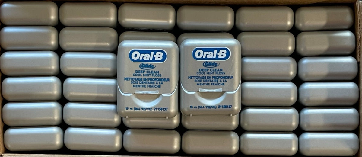 72 Pack Dental Floss - Deep Clean Cool Mint 15M Floss Refills