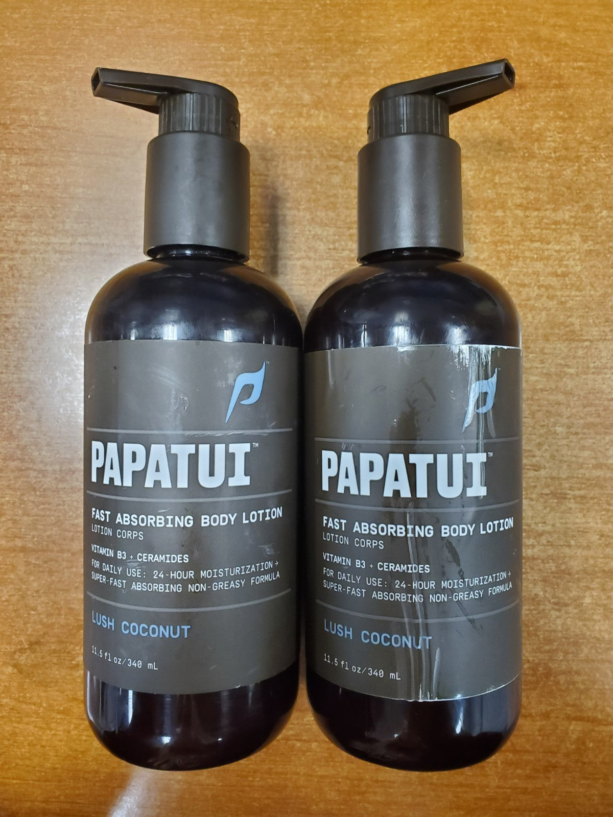 Fast Absorbing Coconut Body Lotion - Hydrating Non-Greasy Moisturizer, 2 Pack 11.5oz