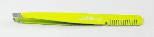 2-in-1 Stainless Steel Eyebrow Tweezer and Comb for Precision Shaping