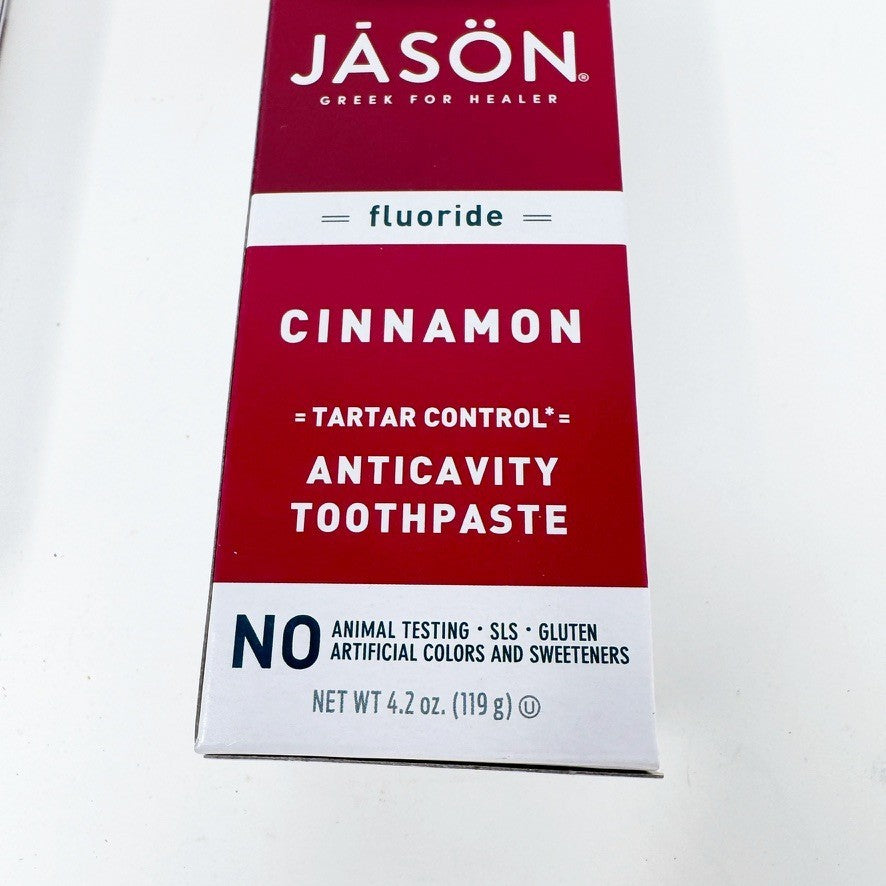 4-Pack Cinnamon Fluoride Tartar Control Toothpaste Tubes 4.2 oz